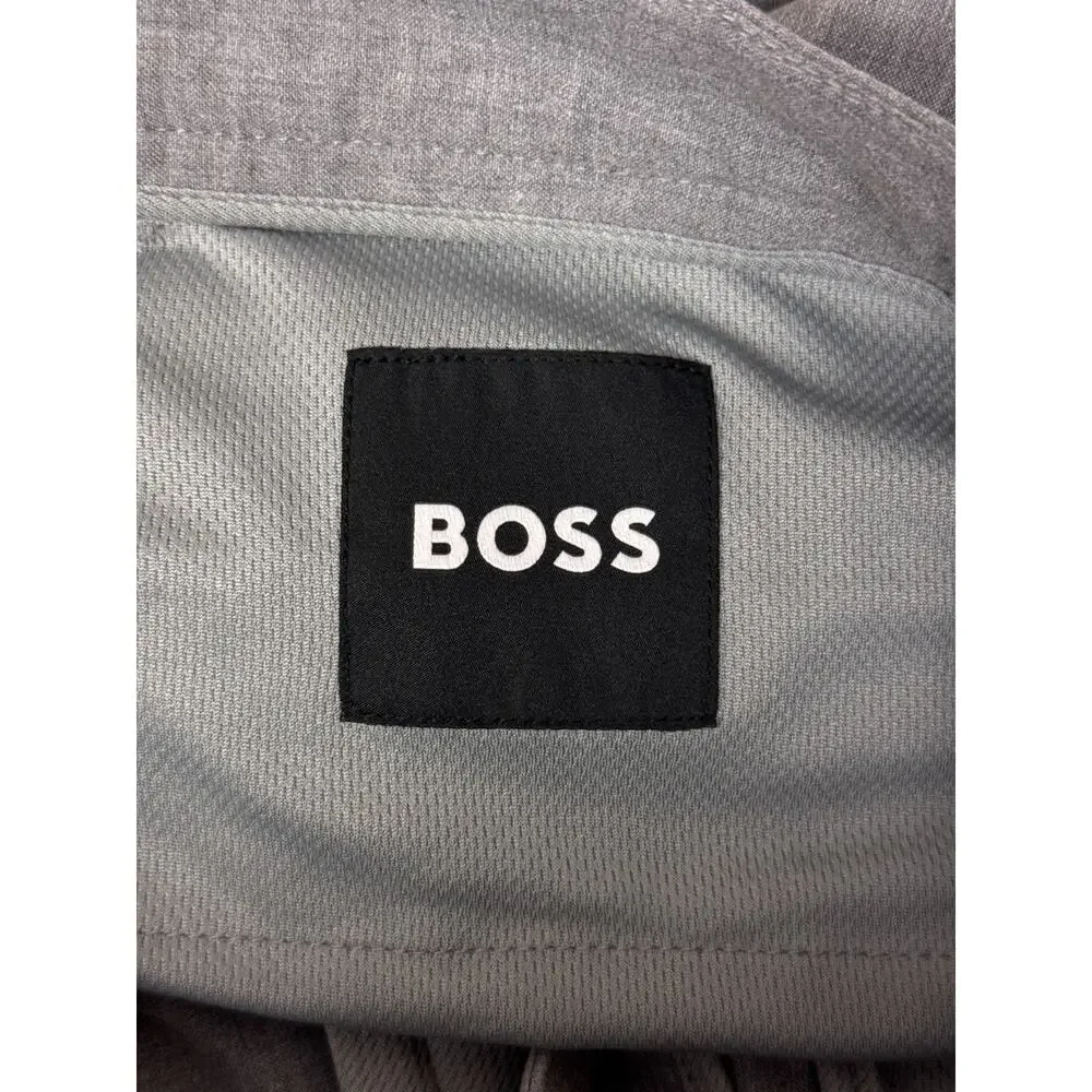 Hugo Boss Pants 30 x 32 Mens Gray Performance Stretch Slim Leg Trouser